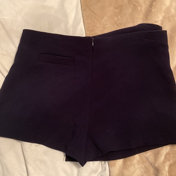 Navy Blue Zara Dressy Envelope Shorts - Picture 5 of 5